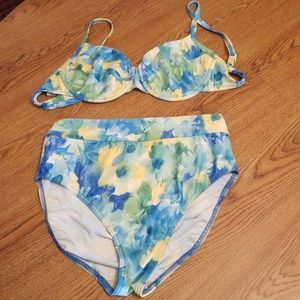 2 Piece Swim Suit with Cover Up